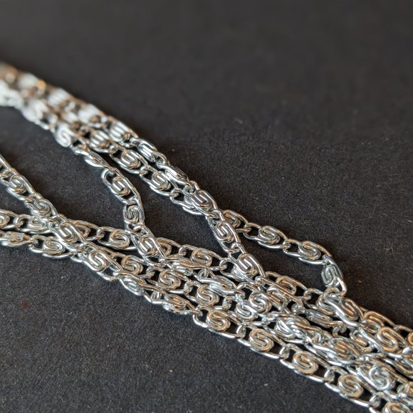 Vintage Sarah Coventry Silver Chain Choker Necklace - Picture 7 of 8